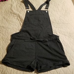 Z Supply gray knit overalls